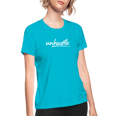 Women's Moisture Wicking Performance T-Shirt - turquoise