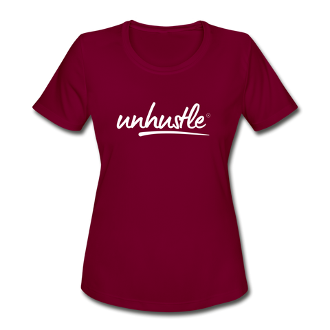 Women's Moisture Wicking Performance T-Shirt - burgundy