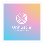 Unhustle Sticker - white matte