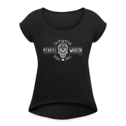 Women's Roll Cuff T-Shirt - black